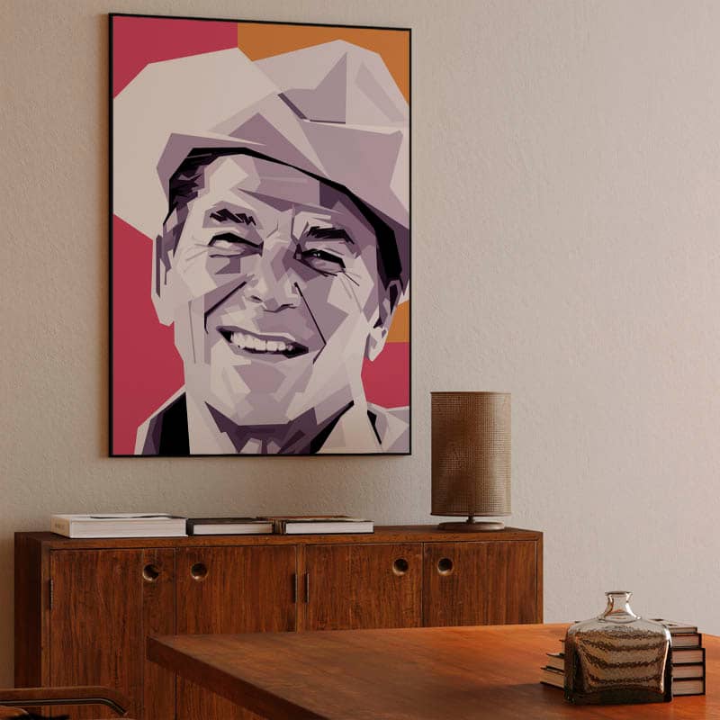 Ronald Reagan black &amp; white preview