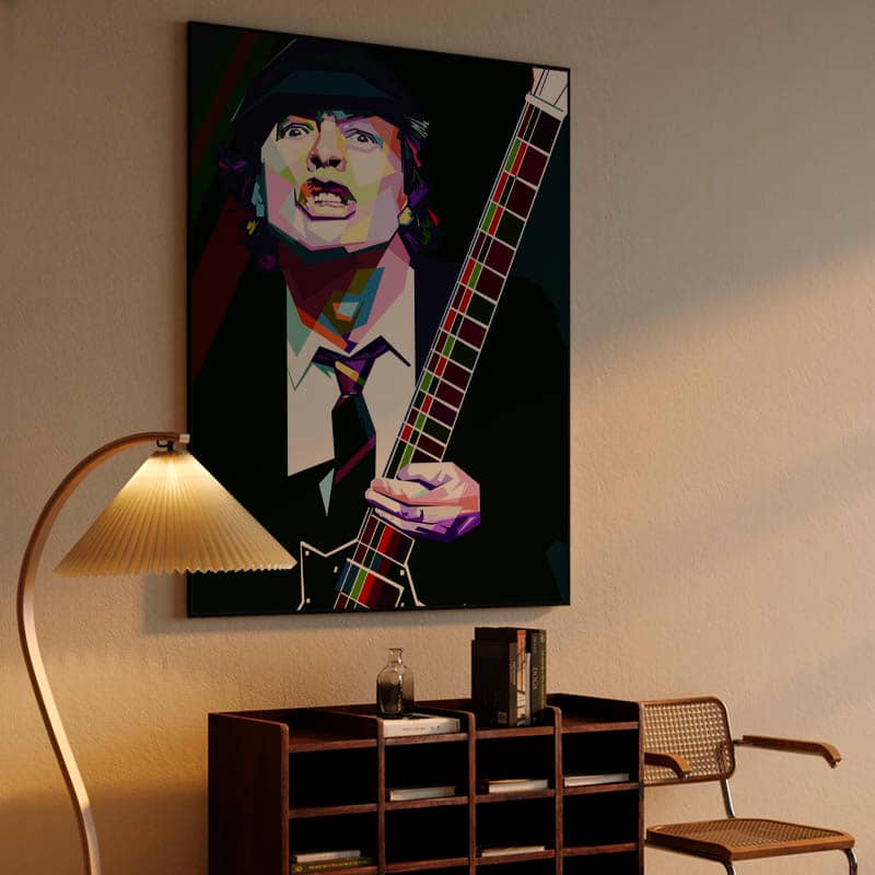 Angus Young in wpap pop art preview