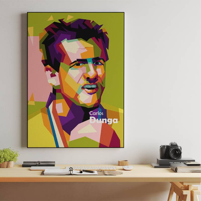 Footballer Carlos Dunga in WPAP POP ART preview