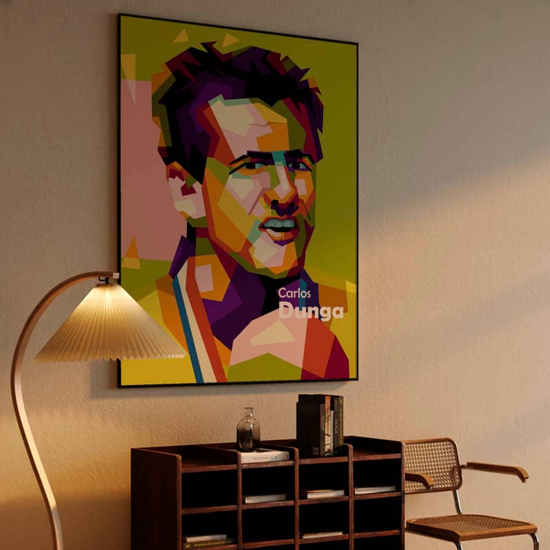 Footballer Carlos Dunga in WPAP POP ART preview