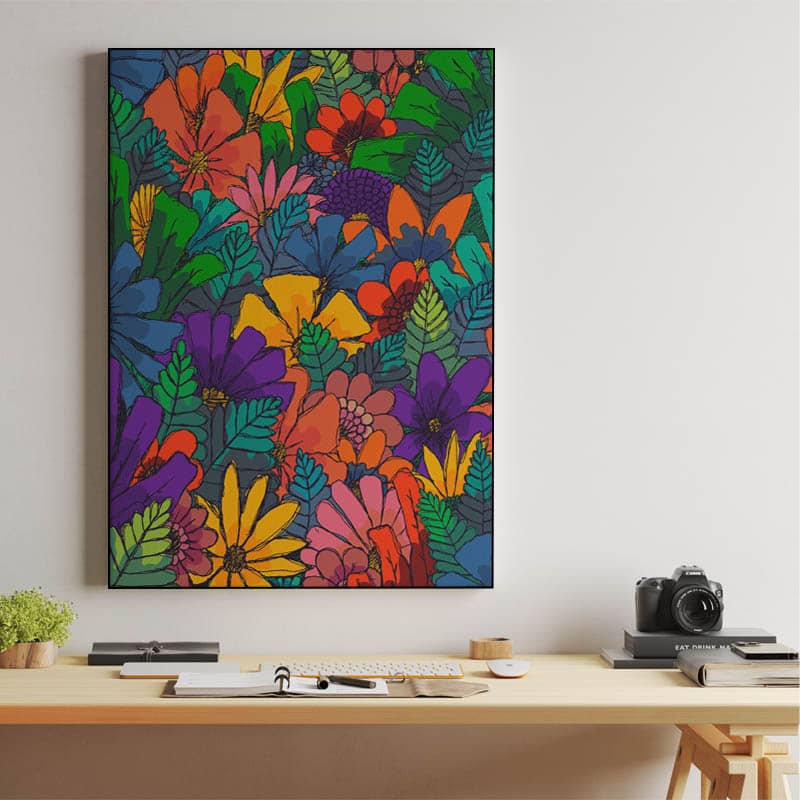 Garden of spring flowers preview