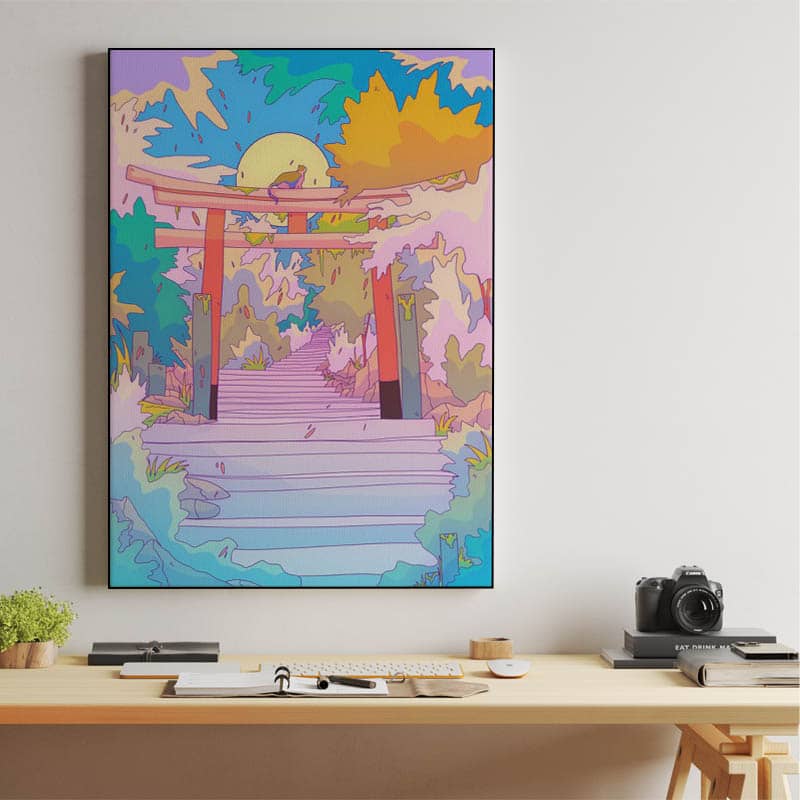 The colorful Torii gate preview