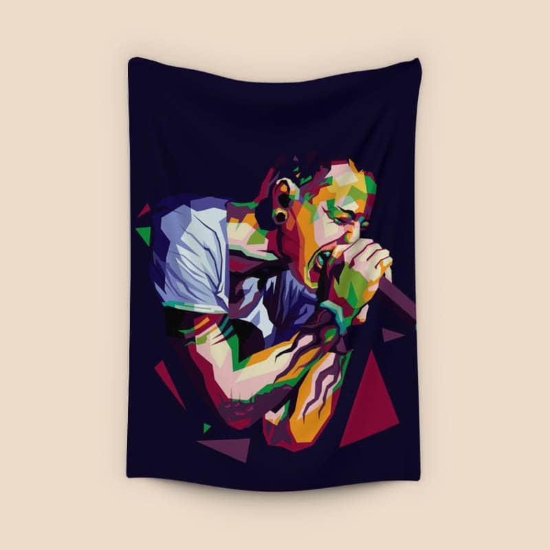 Chester Bennington in illustration preview