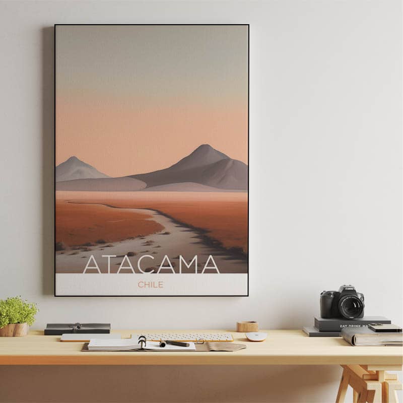 The Atacama Desert - Chile - Tempera Painting Technique preview