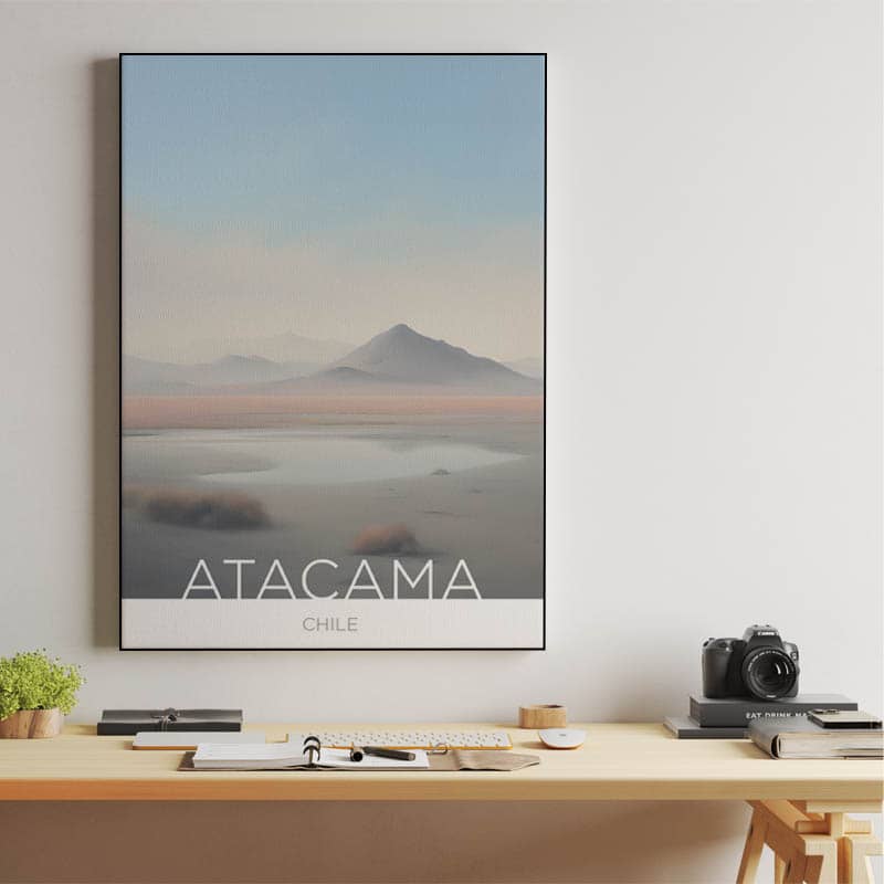 The Atacama Desert - Chile - Pastel Technique preview