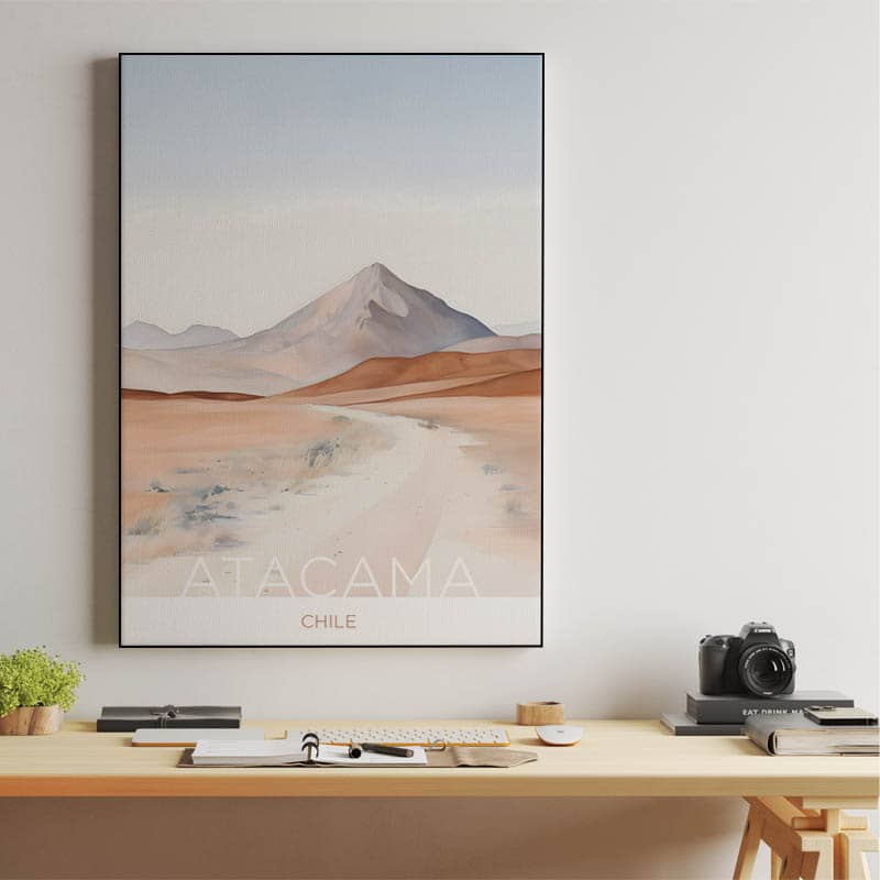 The Atacama Desert - Chile - Gouache Technique preview