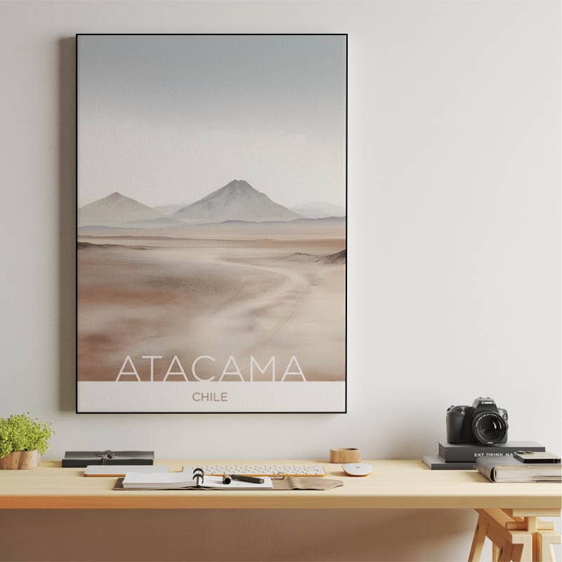 The Atacama Desert - Chile - Crayon Technique preview