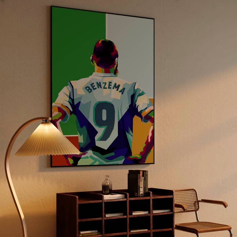 Karim Benzema in legend football illustration preview