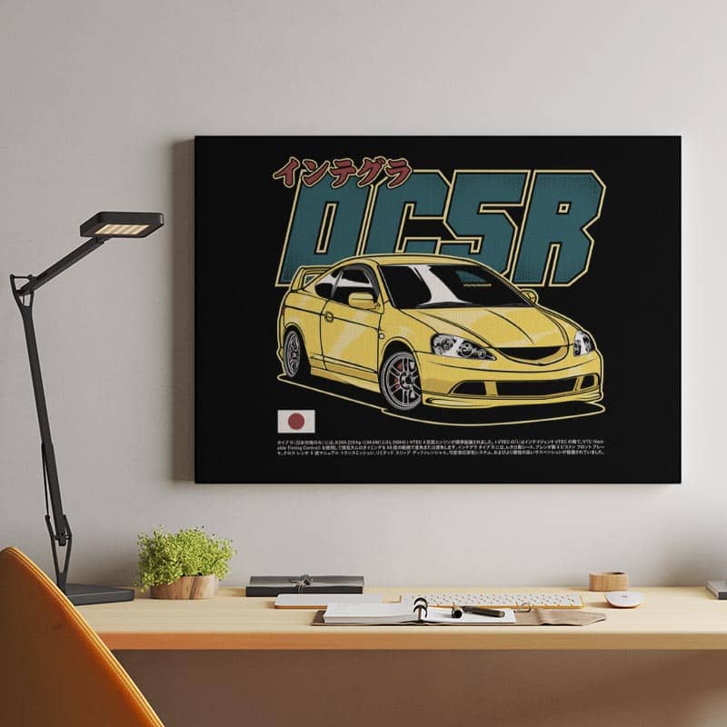 Yellow Honda Integra DC5 Type R preview