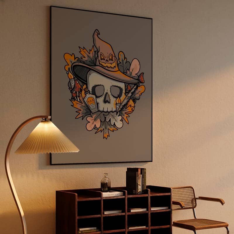 Skull of a wizard preview