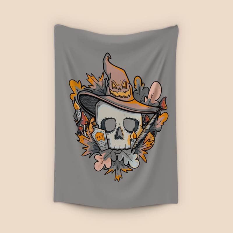 Skull of a wizard preview