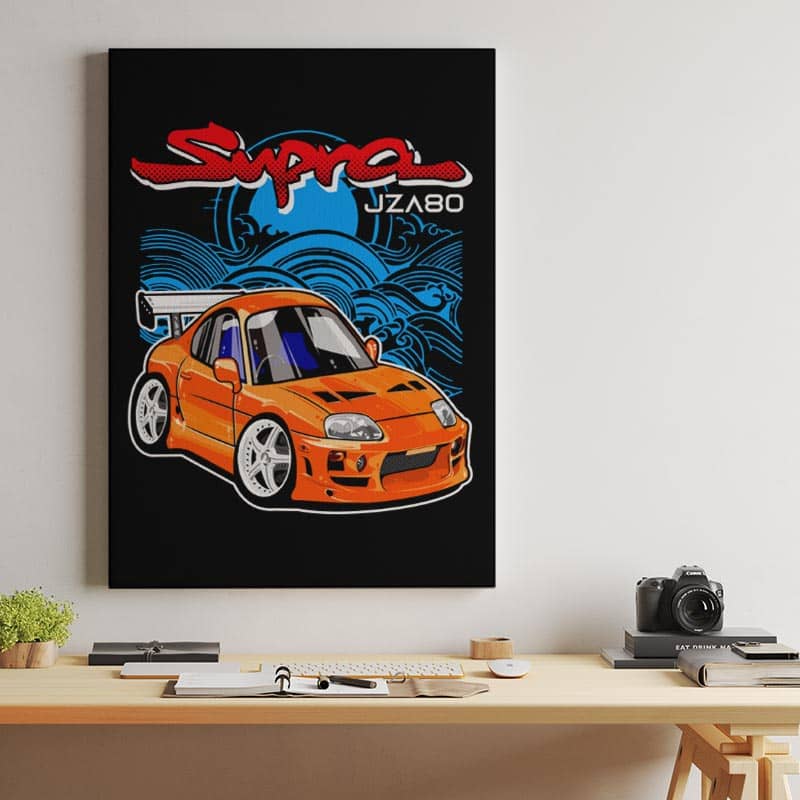 Toyota Supra JZA80 CARtoon / CARicature preview