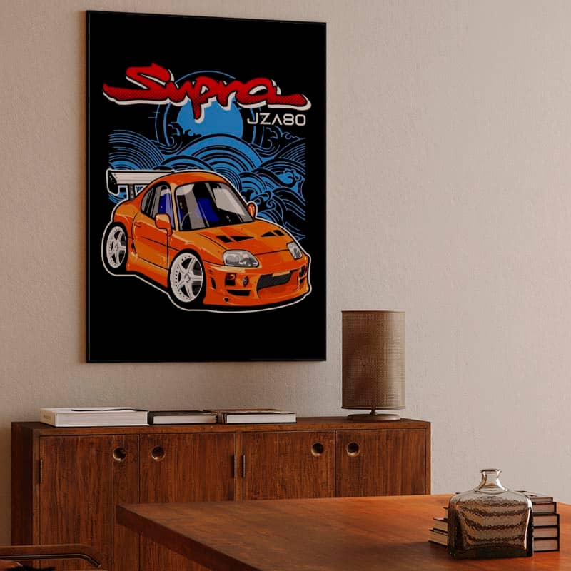 Toyota Supra JZA80 CARtoon / CARicature preview
