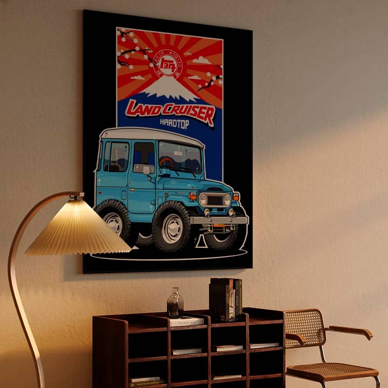 Toyota Land Cruiser J40 Hardtop CARtoon CARicature preview