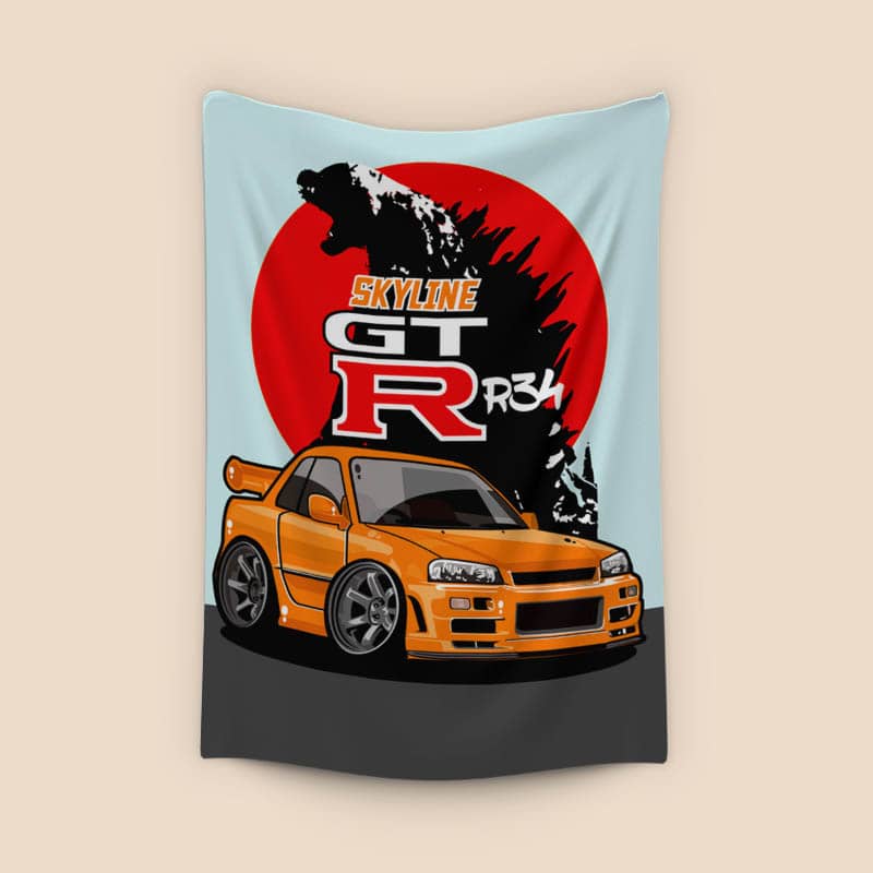 nissan skyline r34 GTR gojira preview
