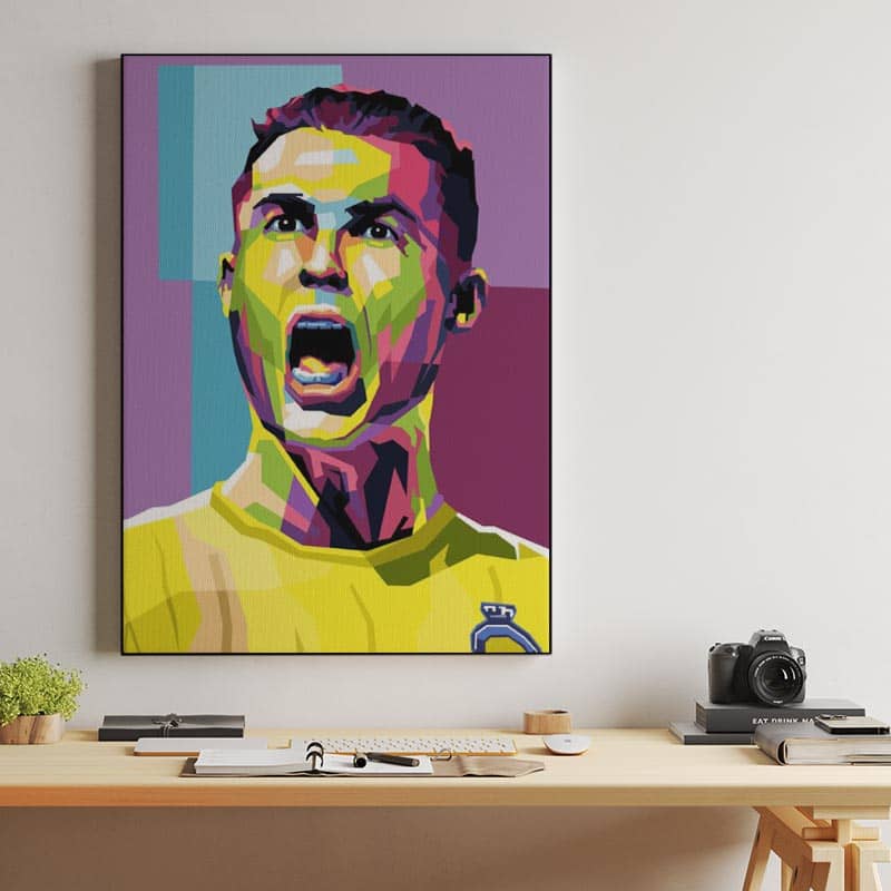 Legend  football C.Ronaldo al nasr in wpap illustration preview
