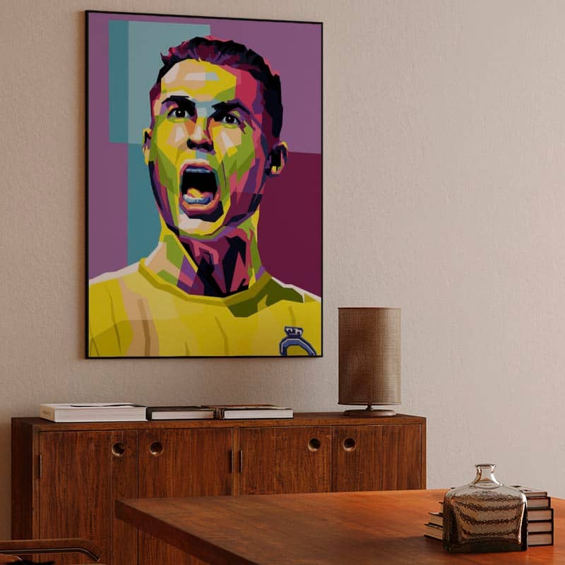 Legend  football C.Ronaldo al nasr in wpap illustration preview