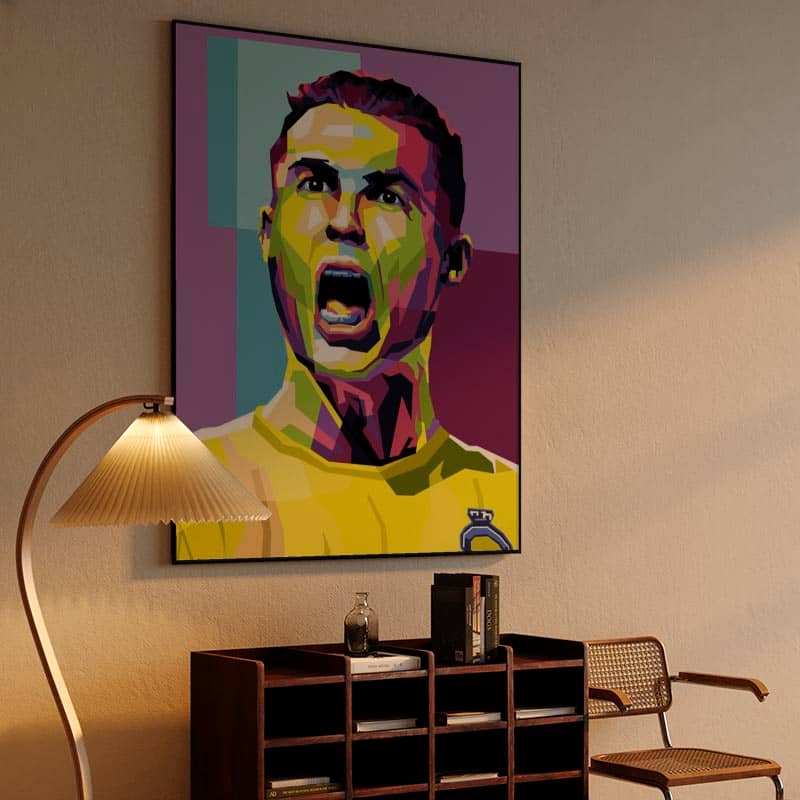 Legend  football C.Ronaldo al nasr in wpap illustration preview
