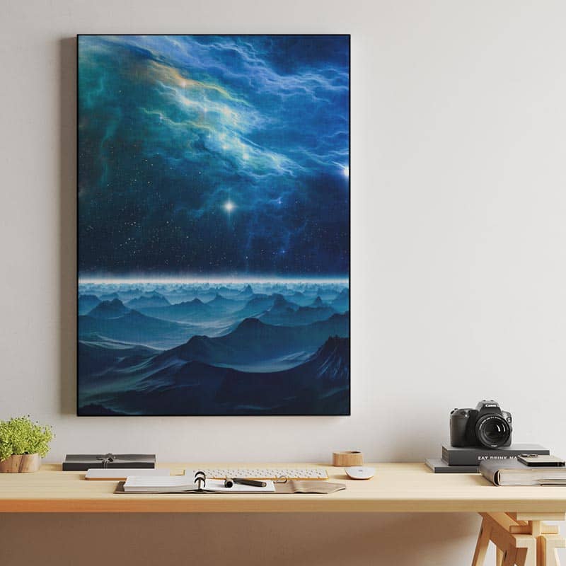 Blue Space Landscape preview