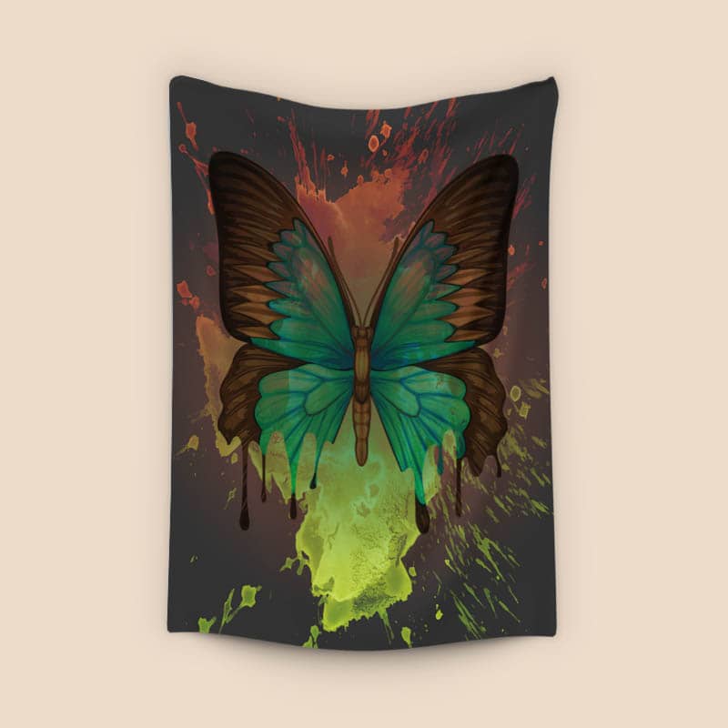 Dripping Butterfly Canvas preview
