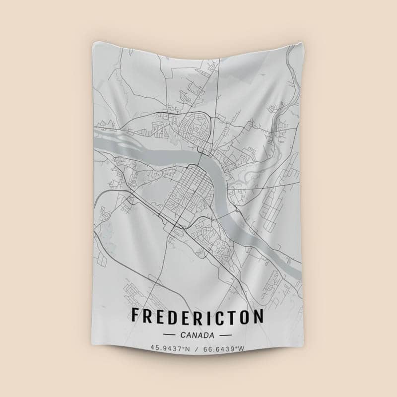 Fredericton map preview