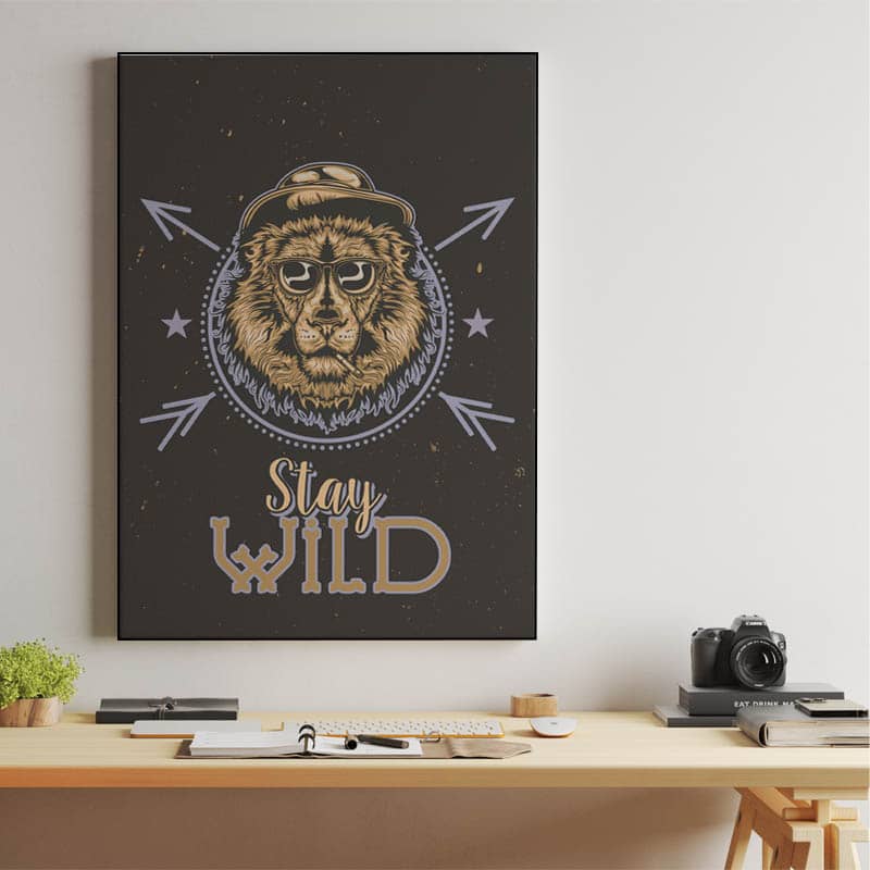 Hippy Lion Canvas preview