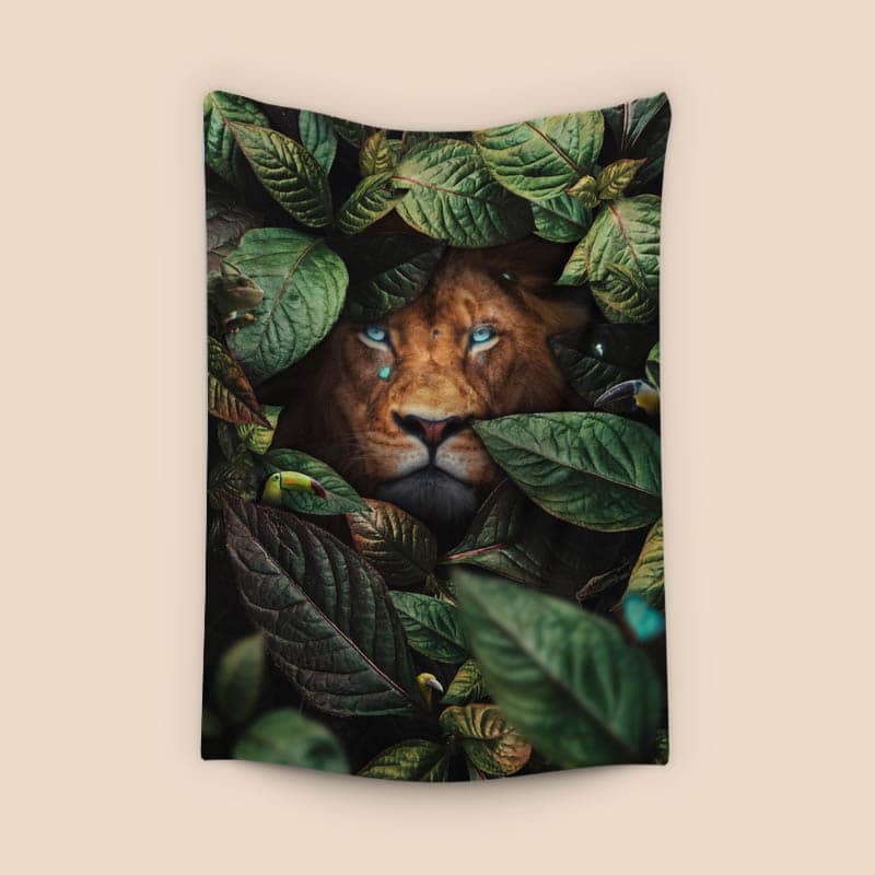 Lion in Leaves preview