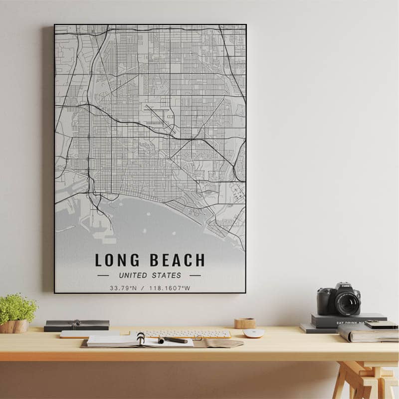Long Beach map preview