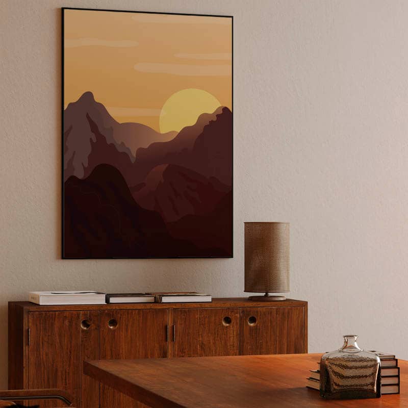 Mountain Sunset Canvas preview
