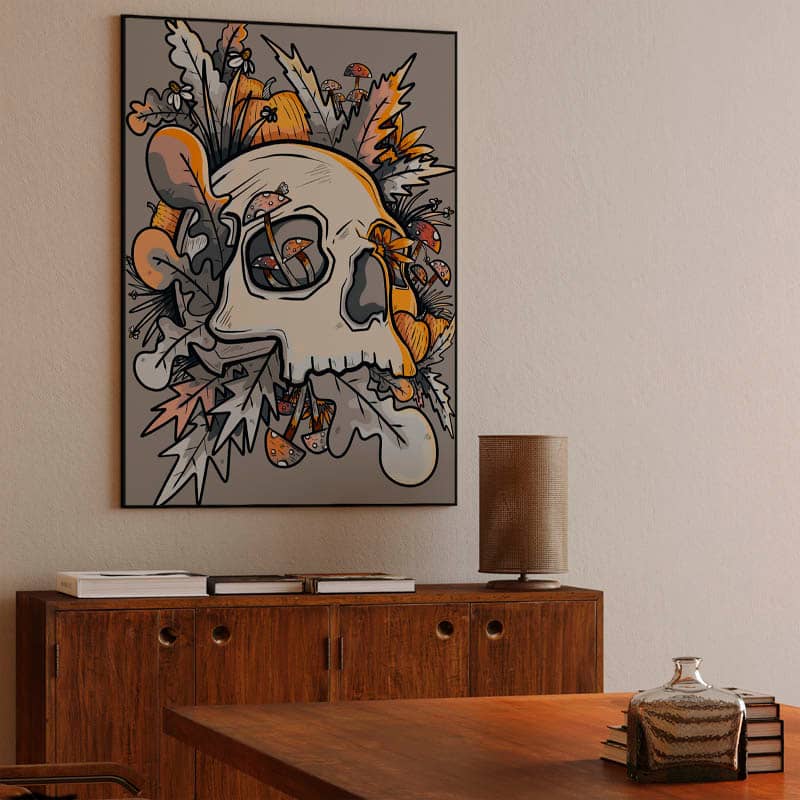Mushrooms and the skull preview
