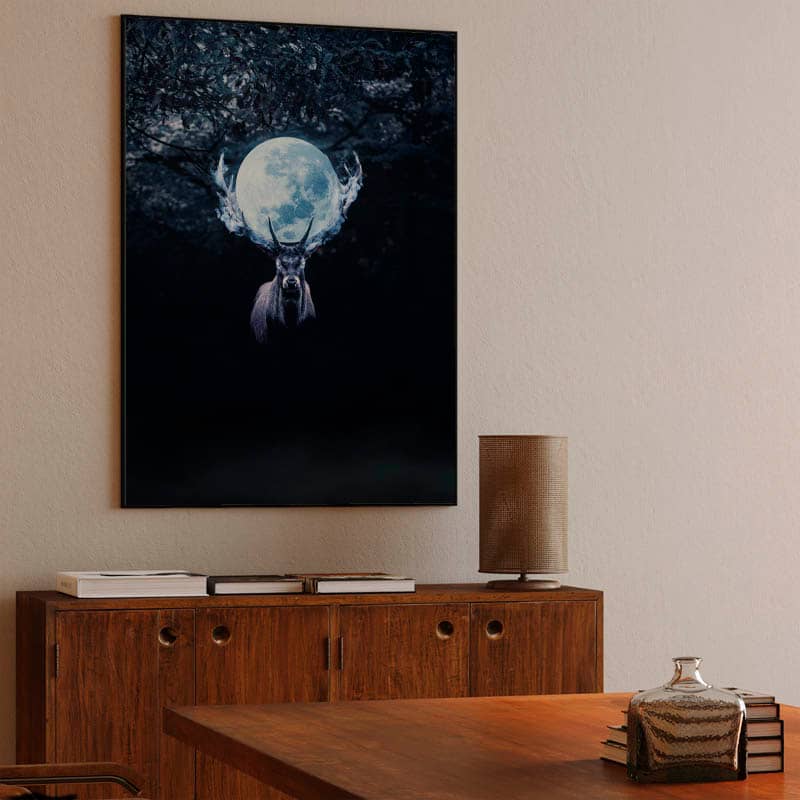 Mysterious Deer in Night preview