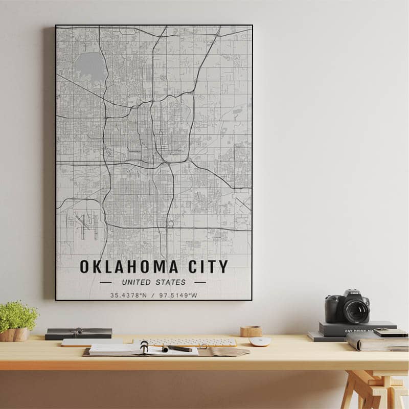 Oklahoma City map preview