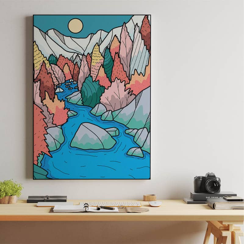 Rocks and river preview