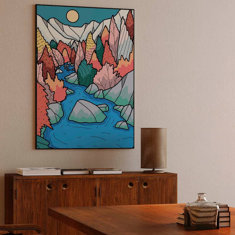 Rocks and river preview