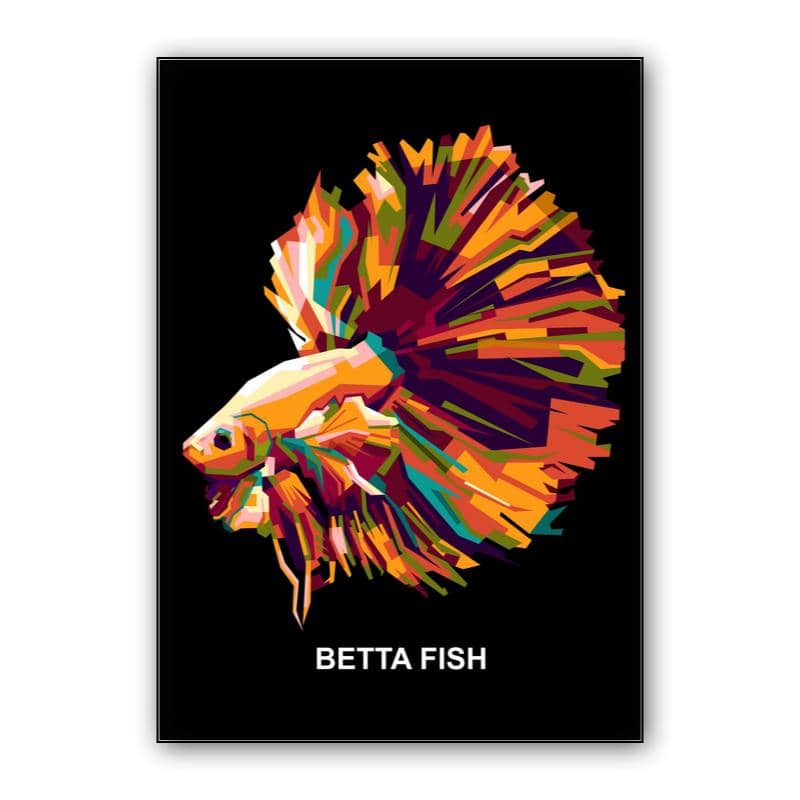 Pop art of Betta Fish in trend preview