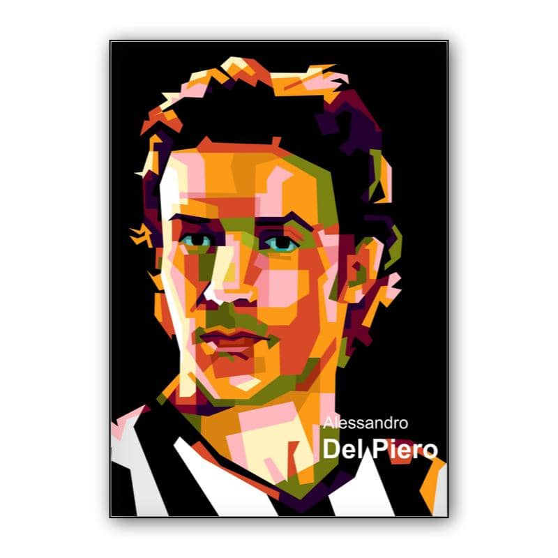 Del Piero in pop art amazing preview