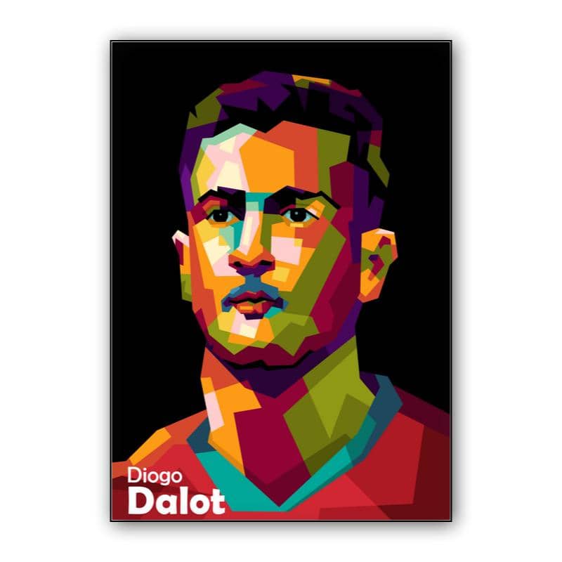 Trending football Diogo Dalot in Pop art preview