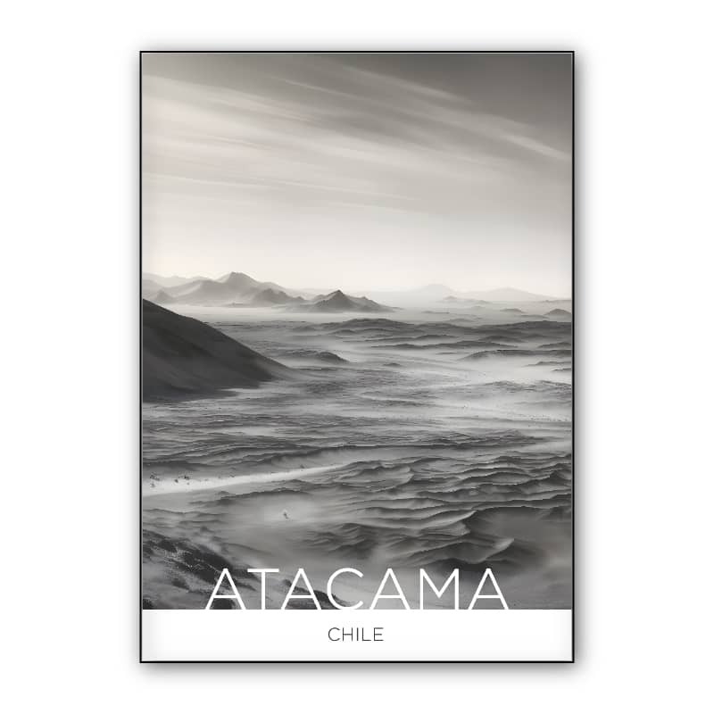 The Atacama Desert - Chile - Charcoal Technique preview