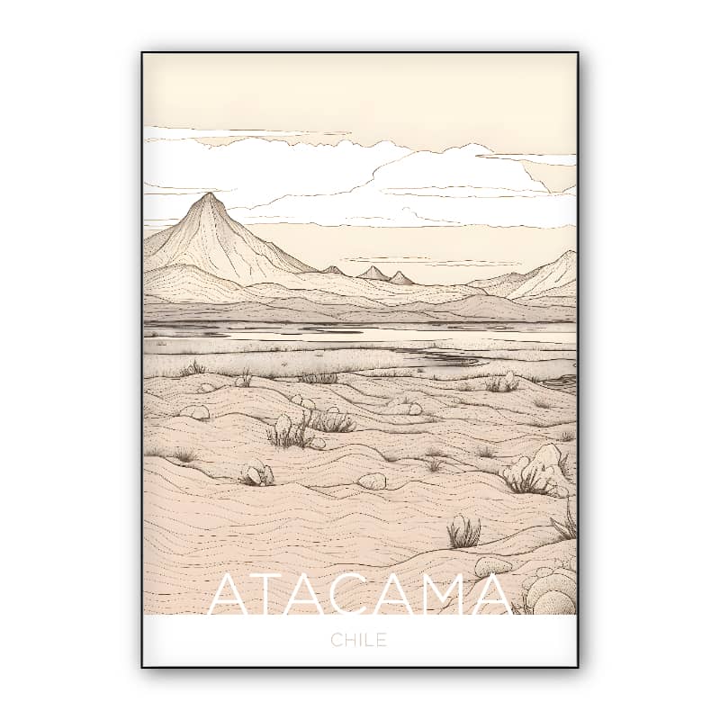 The Atacama Desert - Chile - Doodleart Technique preview