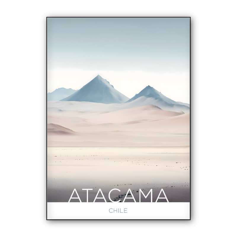 The Atacama Desert - Chile - Acquarel Technique preview