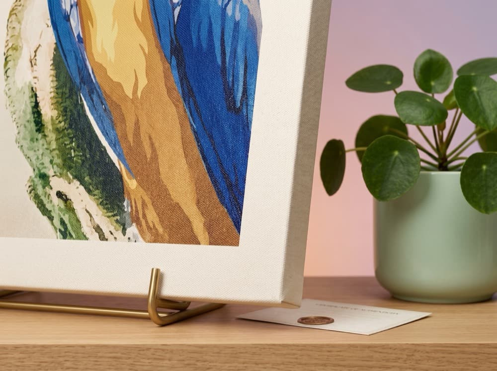 Vibrant colors on canvas print