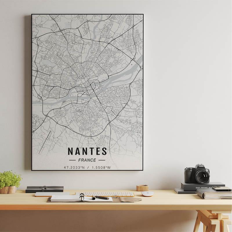Nantes map