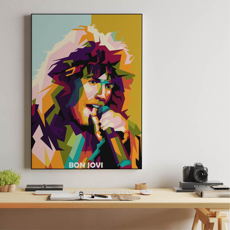 The Rockstar in amazing illustration