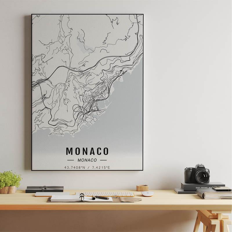 Monaco map