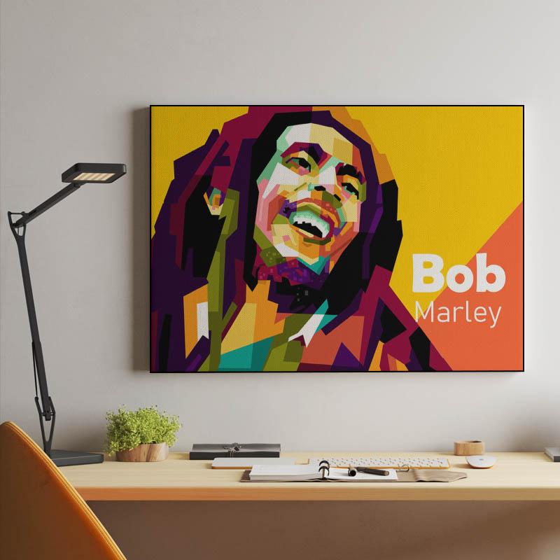 Icon Music reagge in wpap pop art