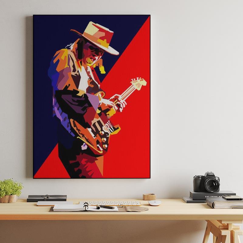Stevie Ray Vaughan Rock Blues Pop WPAP 
