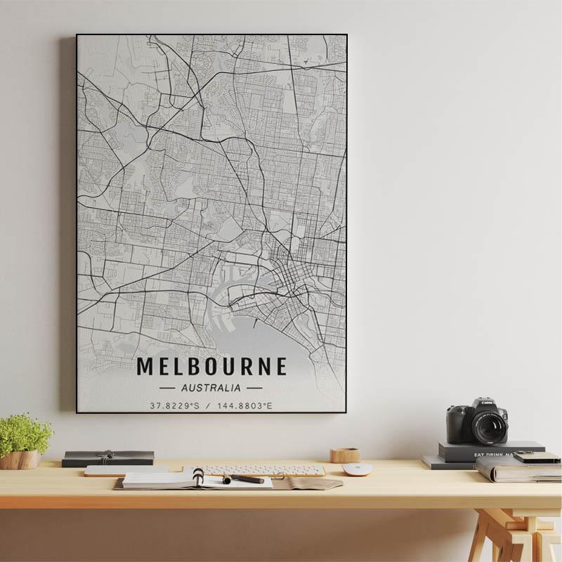 Melbourne map