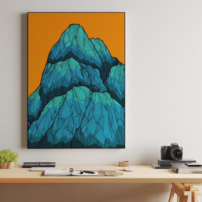 The tall green peaks