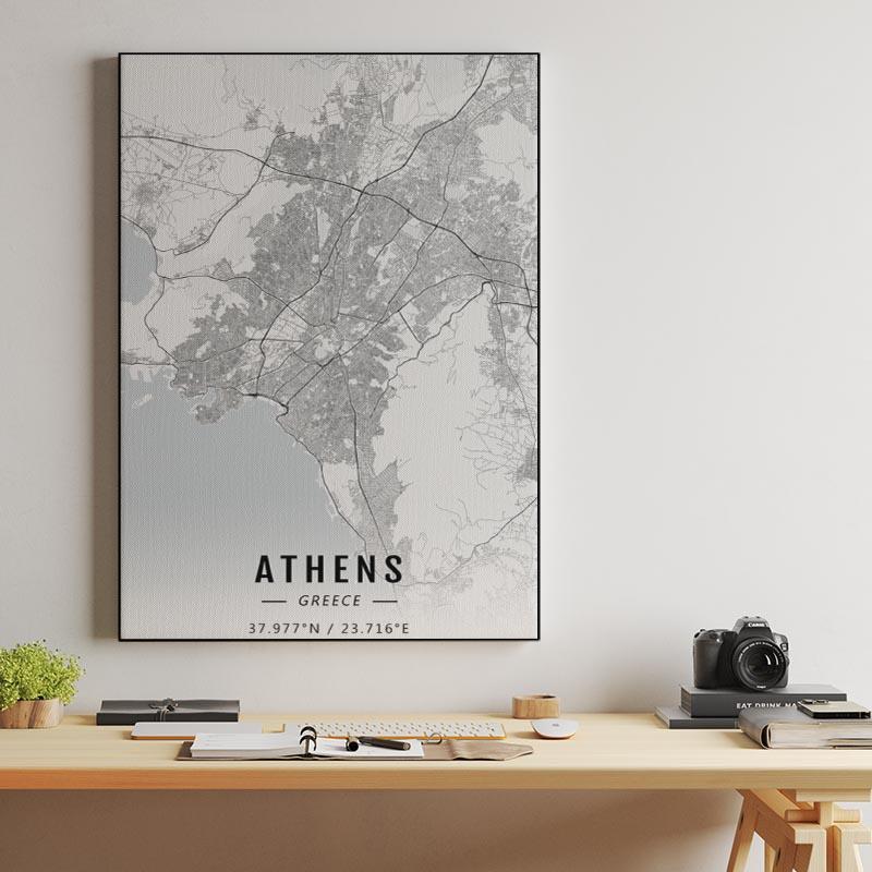 Athens map