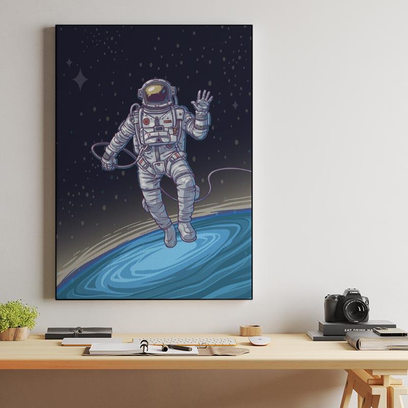 Astronaut in Space Canvas